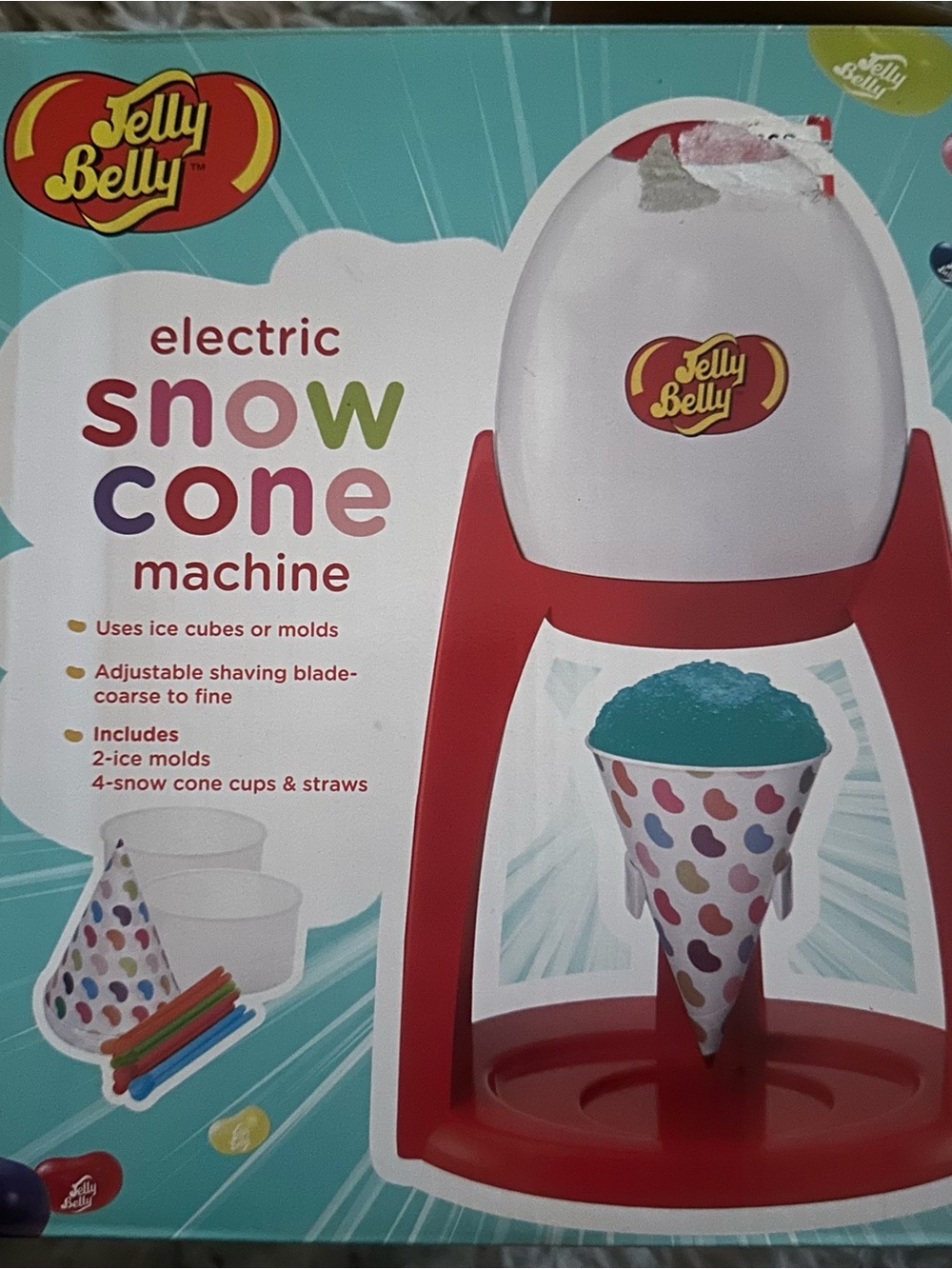 Jelly Belly Electric Snow Cone Machine - Red & White